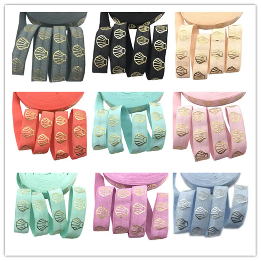 10yards16mm Sea Shell Print Fold Over Elastic FOE Ribbon bady Headband Diy Party Wedding Sewing Gift Decoration
10yards16mm Sea Shell Print Fold Over Elastic FOE Ribbon bady Headband Diy Party Wedding Sewing Gift Decoration