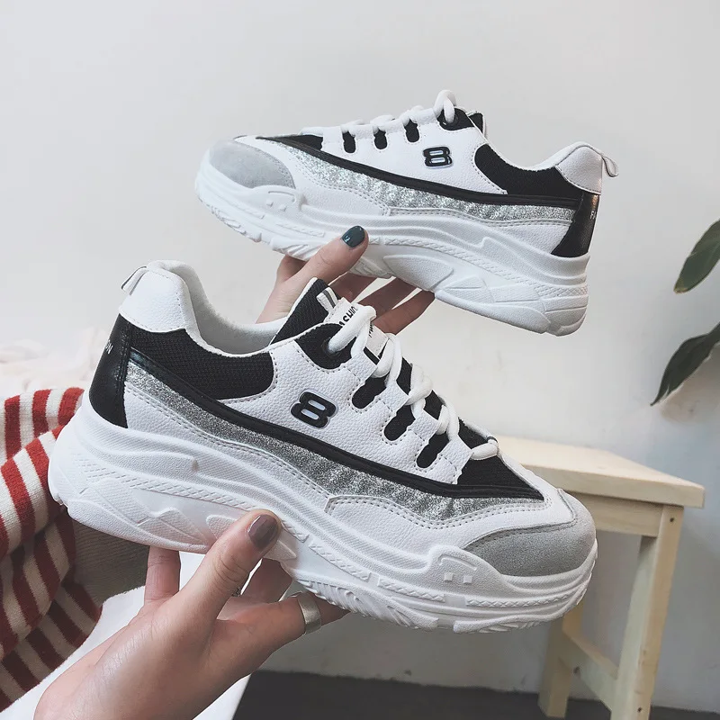 Sneaker Female Student Korean Version Ins Super Fire Thick Bottom Running Shoes Woman Sports Travel Plate Shoes Net Flat
Sneaker Female Student Korean Version Ins Super Fire Thick Bottom Running Shoes Woman Sports Travel Plate Shoes Net Flat
