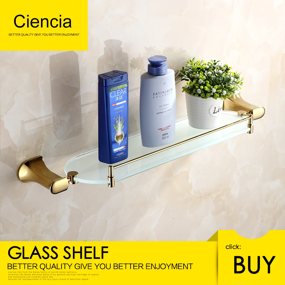 Ciencia Brass Golden steel wall mounted single grass shelf Towel rack bathroom accessories
Ciencia Brass Golden steel wall mounted single grass shelf Towel rack bathroom accessories