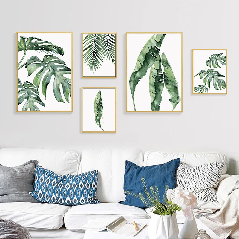 Nordic Minimalist Watercolor Green Plant Leaves Art Canvas Print Monstera Posters Wall Pictures For Living Room Home Decoration
Nordic Minimalist Watercolor Green Plant Leaves Art Canvas Print Monstera Posters Wall Pictures For Living Room Home Decoration