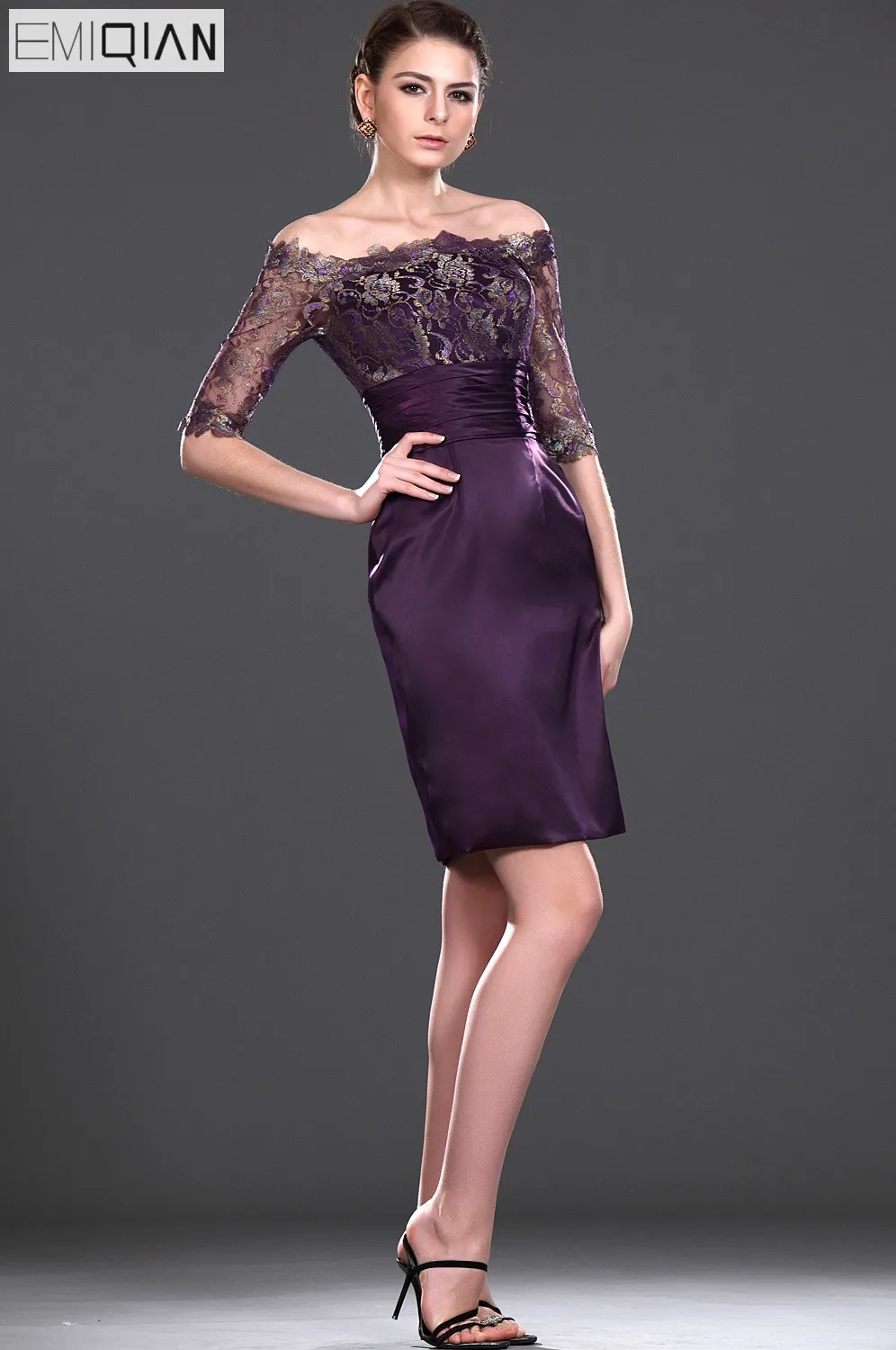 Formal Wedding Party Dress Gorgeous Sheath Boat Neck Half Sleeves knee Length Lace Mother of the Bride Dress
Formal Wedding Party Dress Gorgeous Sheath Boat Neck Half Sleeves knee Length Lace Mother of the Bride Dress