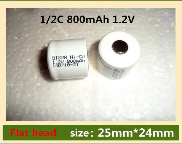 battery 1/2C 800mAh 1.2V 1/2C800mAh 1.2V NI-Cd rechargeable battery Flat head batteries 5pcs/lot
battery 1/2C 800mAh 1.2V 1/2C800mAh 1.2V NI-Cd rechargeable battery Flat head batteries 5pcs/lot