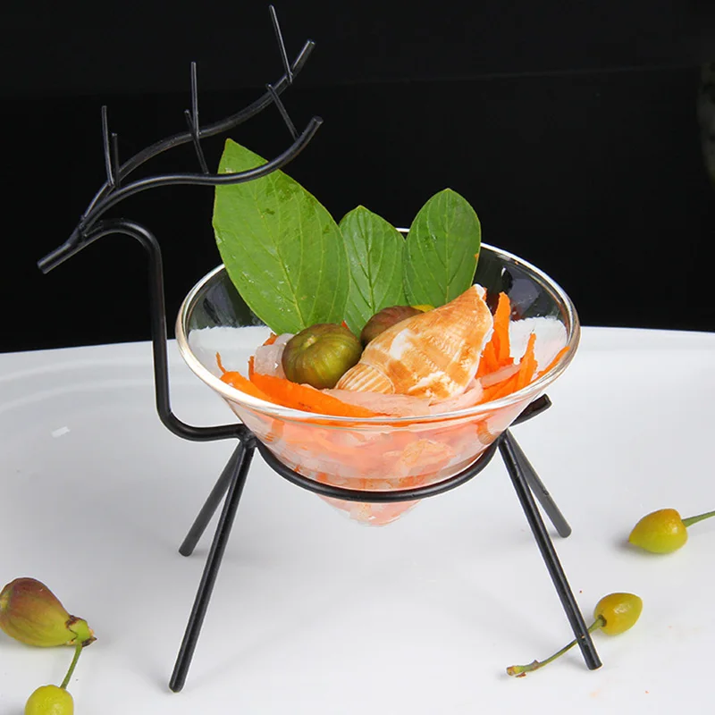 Transparent Glass Bowl Sushi Tray Wrought Iron Shelf Irregular Fruteira Tableware Bar Artistic Specialty Cooking Utensil 1pcs
Transparent Glass Bowl Sushi Tray Wrought Iron Shelf Irregular Fruteira Tableware Bar Artistic Specialty Cooking Utensil 1pcs
