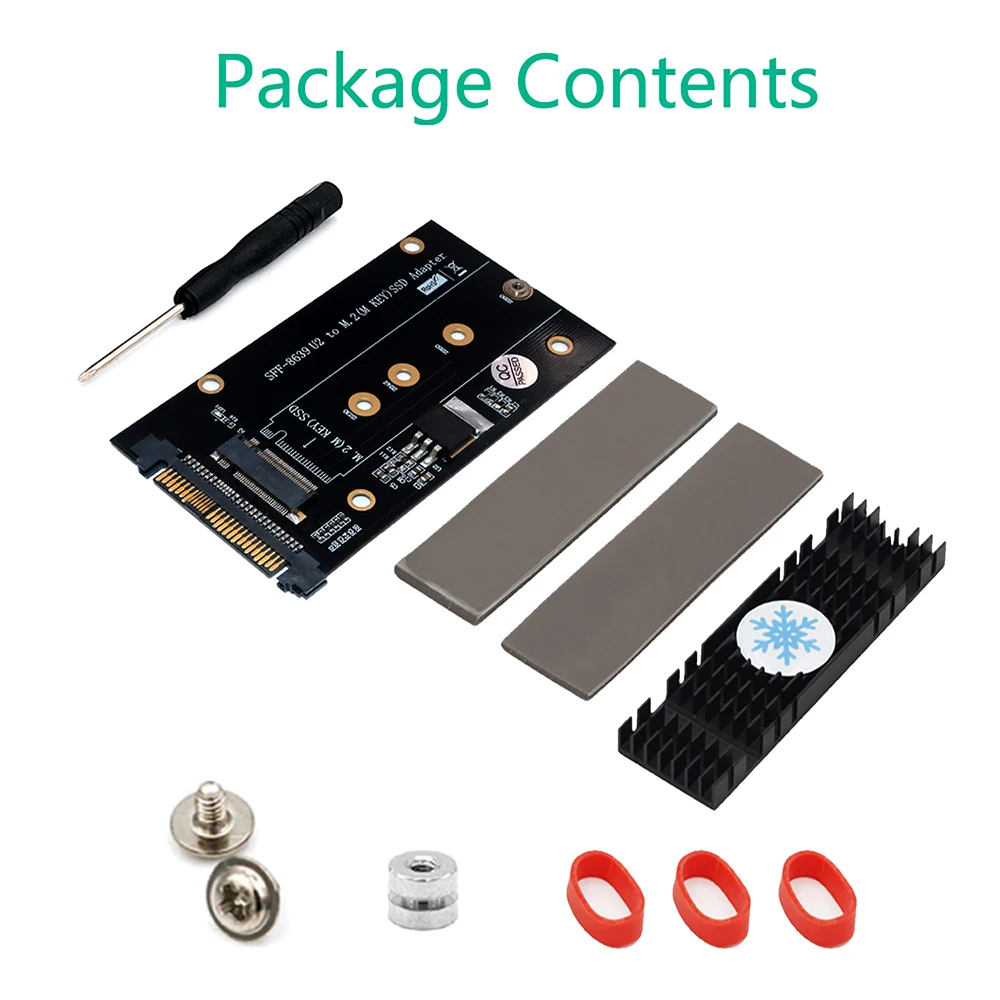 H1111Z Add On Cards M.2 NVMe PCI-E SSD to PCI-E U.2 SFF-8639 Adapter Card M2 M Key Adapter M.2 NVME to U.2 with M.2 Heatsink NEW
H1111Z Add On Cards M.2 NVMe PCI-E SSD to PCI-E U.2 SFF-8639 Adapter Card M2 M Key Adapter M.2 NVME to U.2 with M.2 Heatsink NEW
