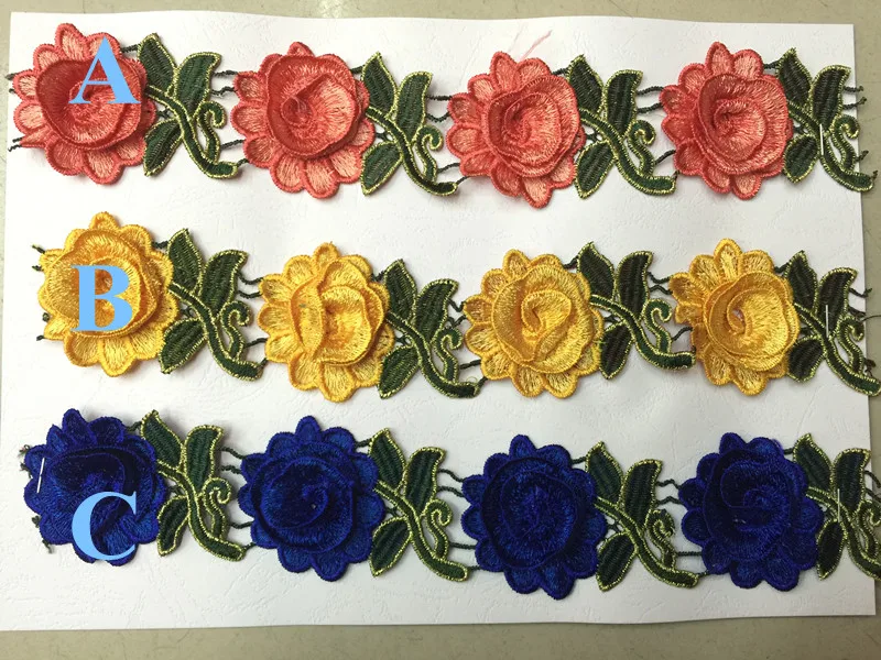 5cm dyed yarn embroidery China folk style guipure flora lace trim,6 colors available,HS171225K
5cm dyed yarn embroidery China folk style guipure flora lace trim,6 colors available,HS171225K