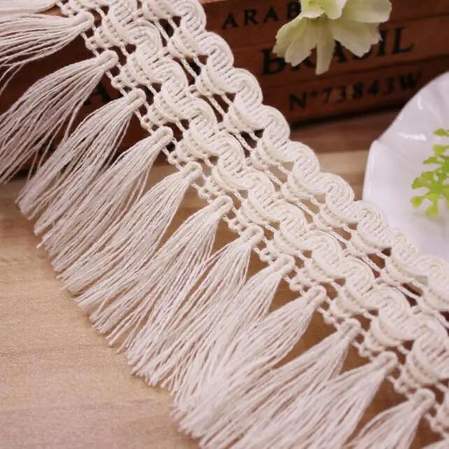 50yards Beige Cotton Wavy Tassel Lace Trim DIY Handmade Clothing Sewing Accessories Fringe Lace Fabric Curtain Scarf Material
50yards Beige Cotton Wavy Tassel Lace Trim DIY Handmade Clothing Sewing Accessories Fringe Lace Fabric Curtain Scarf Material
