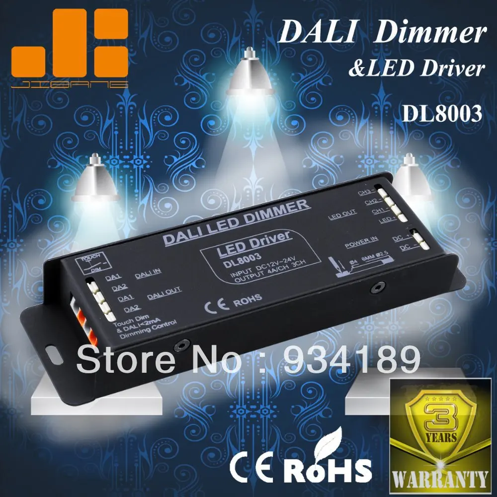 Free Shipping Constant Voltage DALI DIMMER & LED DRIVER W/ TOUCH DIM FUNCTION 3 Channels Single Output DC12-24V<4A Model:DL8003
Free Shipping Constant Voltage DALI DIMMER & LED DRIVER W/ TOUCH DIM FUNCTION 3 Channels Single Output DC12-24V<4A Model:DL8003