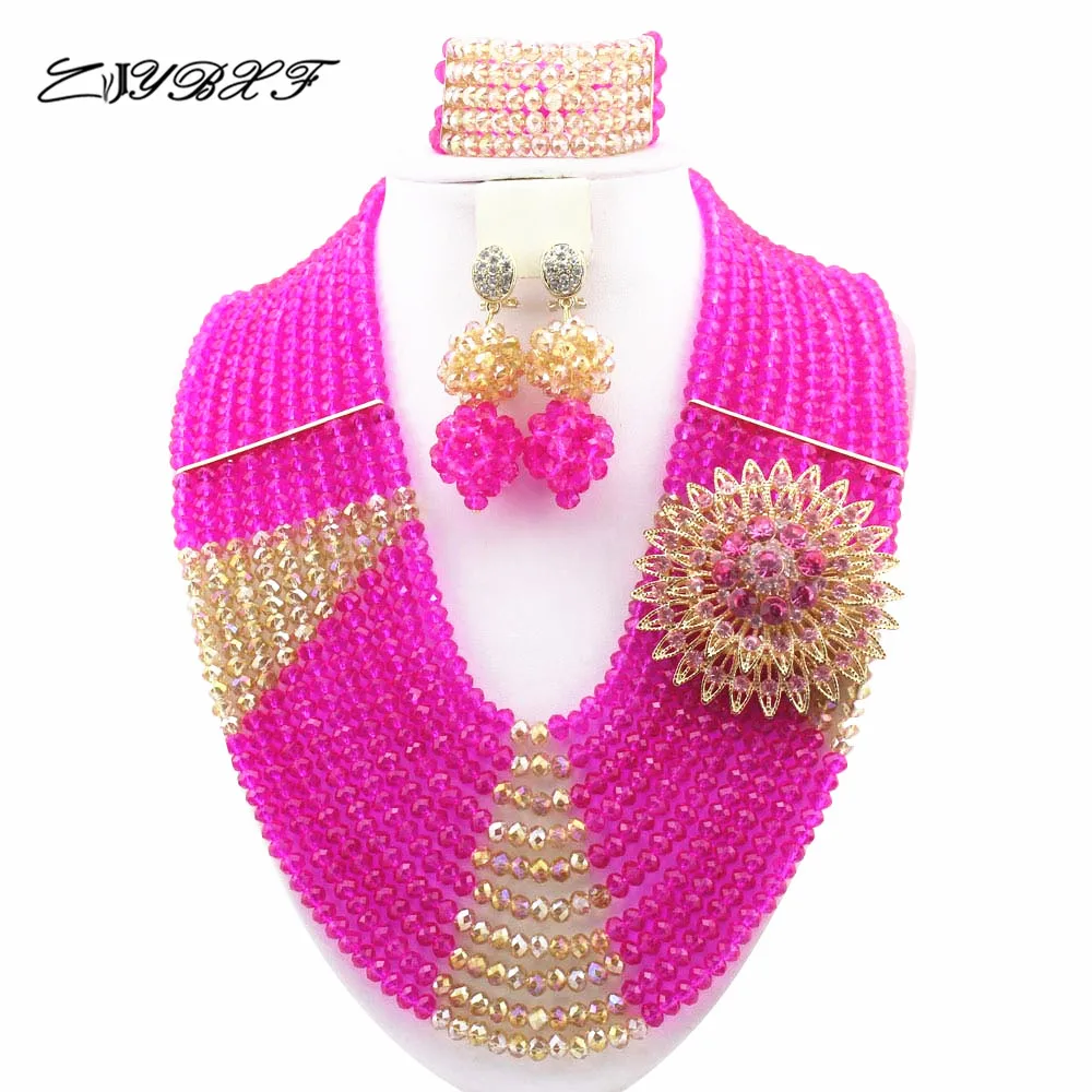 African Beads Jewelry Necklace Sets Nigerian Wedding Bridal Beads Jewelry Sets RosyChampagne HD4387
African Beads Jewelry Necklace Sets Nigerian Wedding Bridal Beads Jewelry Sets RosyChampagne HD4387