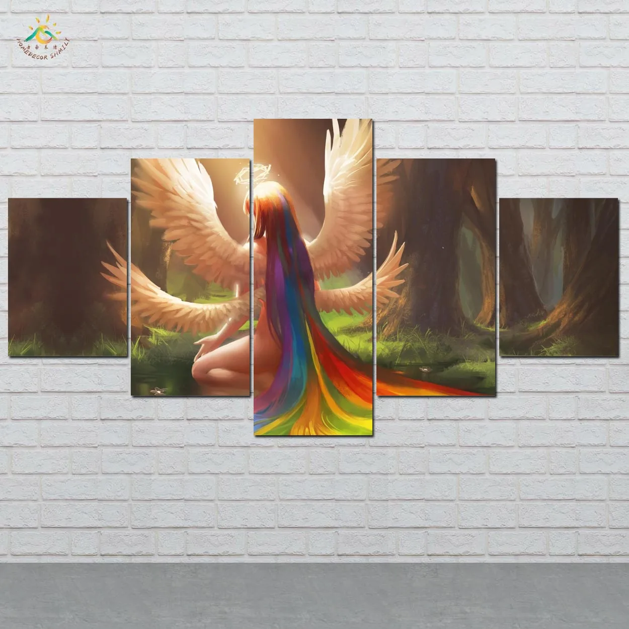 Colorful Angel Wings and Nimbus Hair Wall Art Prints Canvas Art Painting Modular Picture And Poster Canvas Painting 5 Pieces
Colorful Angel Wings and Nimbus Hair Wall Art Prints Canvas Art Painting Modular Picture And Poster Canvas Painting 5 Pieces