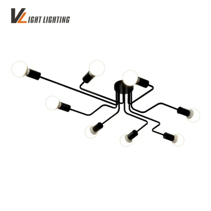 Industrial Vintage Iron Ceiling Lights Multiple Rod Creative Retro Ceiling Lamp Bulb for Living Room Lamparas De Techo
Industrial Vintage Iron Ceiling Lights Multiple Rod Creative Retro Ceiling Lamp Bulb for Living Room Lamparas De Techo