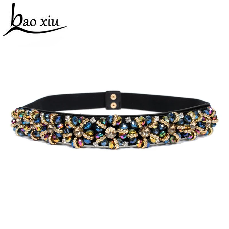 2019 New fashion color Crystal elastic belt Women's Brand Elastic Waistband Female wide 3cm Belts For Women Dress accessories
2019 New fashion color Crystal elastic belt Women's Brand Elastic Waistband Female wide 3cm Belts For Women Dress accessories