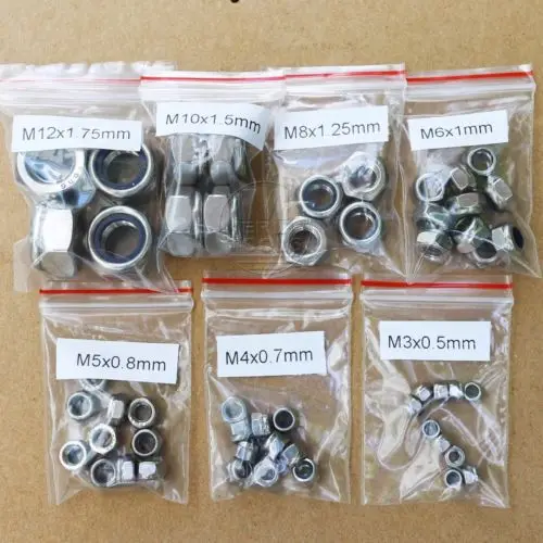 52Pcs Stainless Steel M3 M4 M5 M6 M8 M10 M12 Nylon Lock Hex Nuts Assortment Kit
52Pcs Stainless Steel M3 M4 M5 M6 M8 M10 M12 Nylon Lock Hex Nuts Assortment Kit