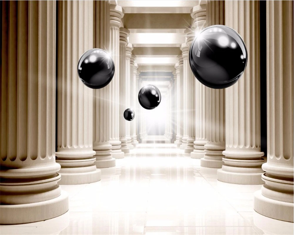beibehang Custom photo wallpaper 3d stereo Roman column ball atmosphere living room TV background wall papier peint 3d wallpaper
beibehang Custom photo wallpaper 3d stereo Roman column ball atmosphere living room TV background wall papier peint 3d wallpaper