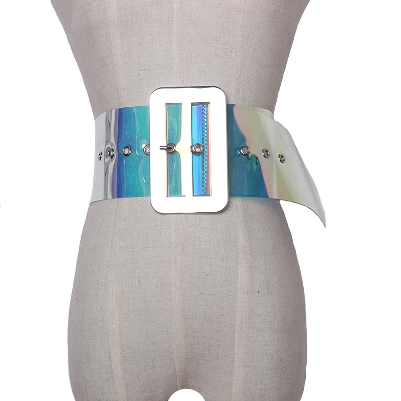Wide pvc Belt women brand design Casual cool color metal Belt Waistband ladies hip-hop Accessory Silver Buckle Belts
Wide pvc Belt women brand design Casual cool color metal Belt Waistband ladies hip-hop Accessory Silver Buckle Belts