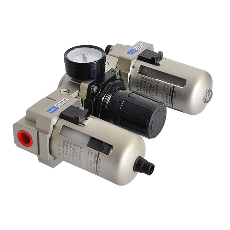AC4000-04 1/2" inch Pneumatic FRL Air Filter Regulator Air Service Unit Oil-Water Separator Atomized Lubricator Filtrator
AC4000-04 1/2" inch Pneumatic FRL Air Filter Regulator Air Service Unit Oil-Water Separator Atomized Lubricator Filtrator