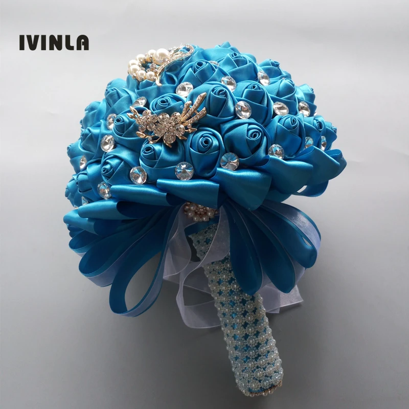 Hot Selling 1pc/lot Crystal Blue Wedding Bouquets Bridesmaid Wedding Bouquet for wedding decoration
Hot Selling 1pc/lot Crystal Blue Wedding Bouquets Bridesmaid Wedding Bouquet for wedding decoration