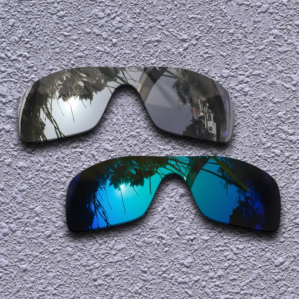 Silver Titanium & Blue Polarized Replacement Lenses for Oakley Batwolf Sunglasses
Silver Titanium & Blue Polarized Replacement Lenses for Oakley Batwolf Sunglasses