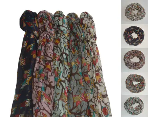 2016 womens fashion owl branch print long scarf new scarves neck shawl soft wrap
2016 womens fashion owl branch print long scarf new scarves neck shawl soft wrap