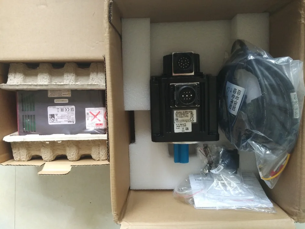 ECMA-E21315RS+ASD-B2-1521-B 1.5kw 2000rpm 7.16N.m ASDA-B2 AC servo motor driver kits with 10m power and encoder cable and CN1
ECMA-E21315RS+ASD-B2-1521-B 1.5kw 2000rpm 7.16N.m ASDA-B2 AC servo motor driver kits with 10m power and encoder cable and CN1