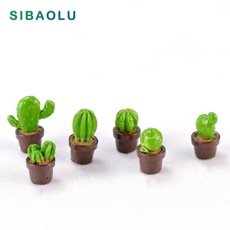 6pcs Artificial 3D Cactus Miniature figurine Potted Plant fairy garden Resin Craft home decoration DIY accessories
6pcs Artificial 3D Cactus Miniature figurine Potted Plant fairy garden Resin Craft home decoration DIY accessories