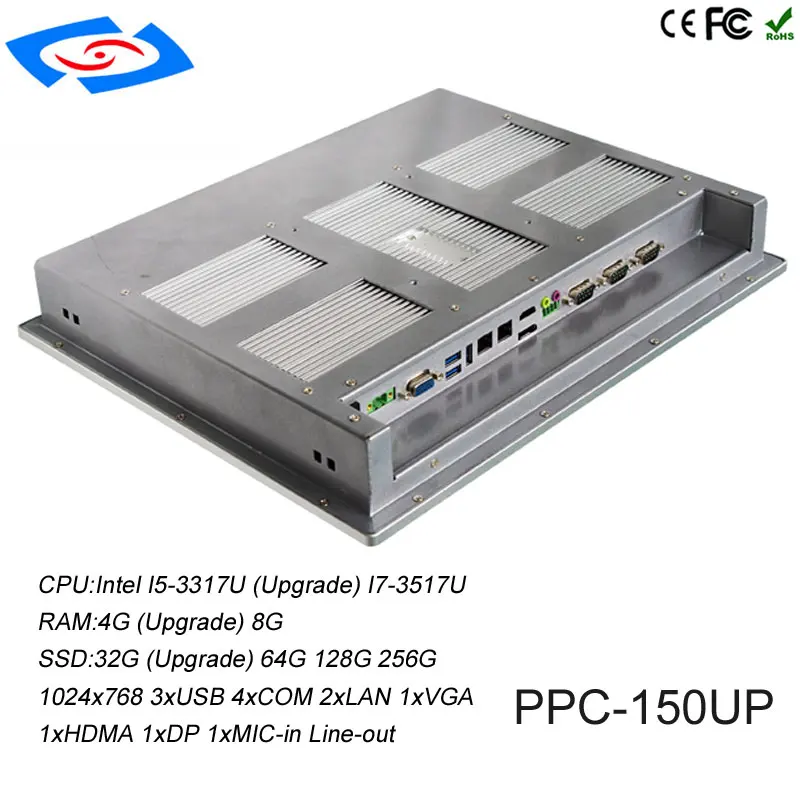 Low Cost 15 inch Rack Mount LCD Monitor Mini Fanless Industrial Tablet PC Support Embedded Mounted VESA Rack Mounted Mini PC
Low Cost 15 inch Rack Mount LCD Monitor Mini Fanless Industrial Tablet PC Support Embedded Mounted VESA Rack Mounted Mini PC