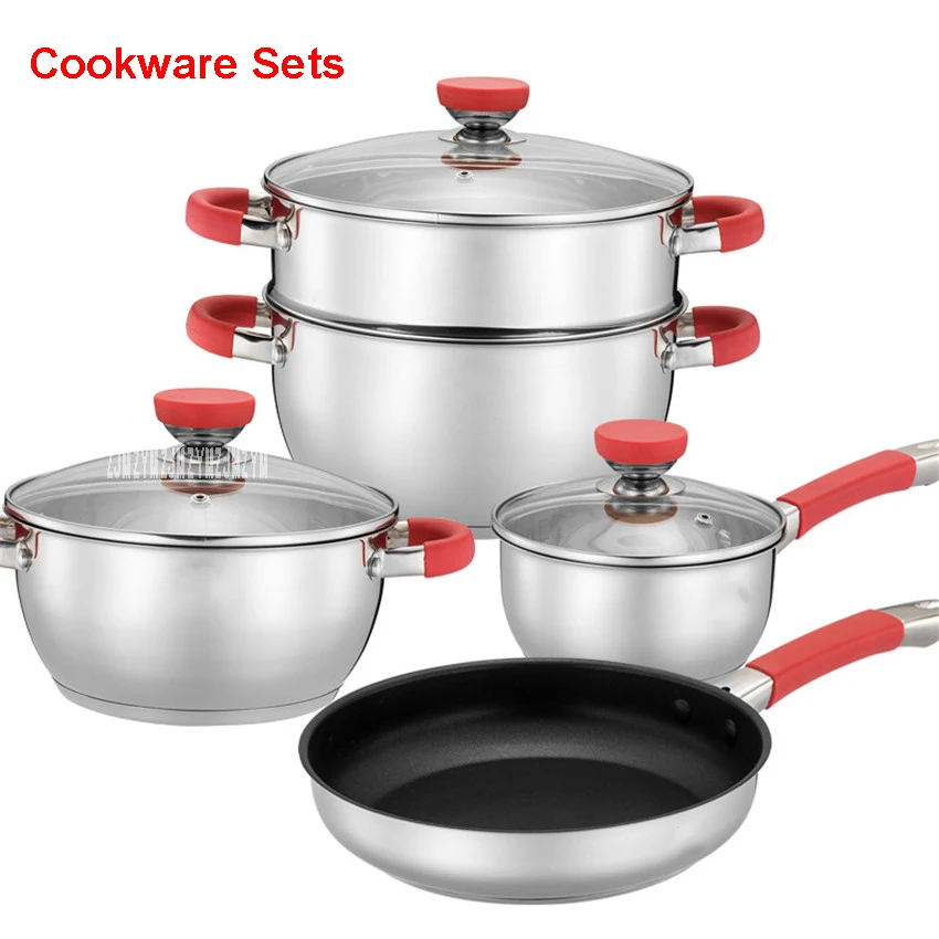 General Family Stainless Steel Pots & Pans Household items set pots silicone pans anti-hot set high quality kitchen utensils
General Family Stainless Steel Pots & Pans Household items set pots silicone pans anti-hot set high quality kitchen utensils