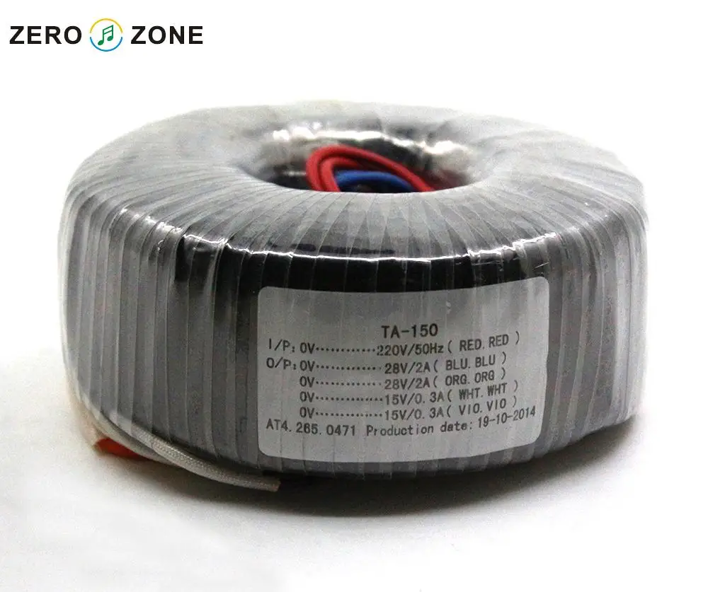 ZEROZONE TA-150 150 Вт тороидальный трансформатор ва двойной 28 в + двойной 15 в трансформатор питания
ZEROZONE TA-150 150 Вт тороидальный трансформатор ва двойной 28 в + двойной 15 в трансформатор питания