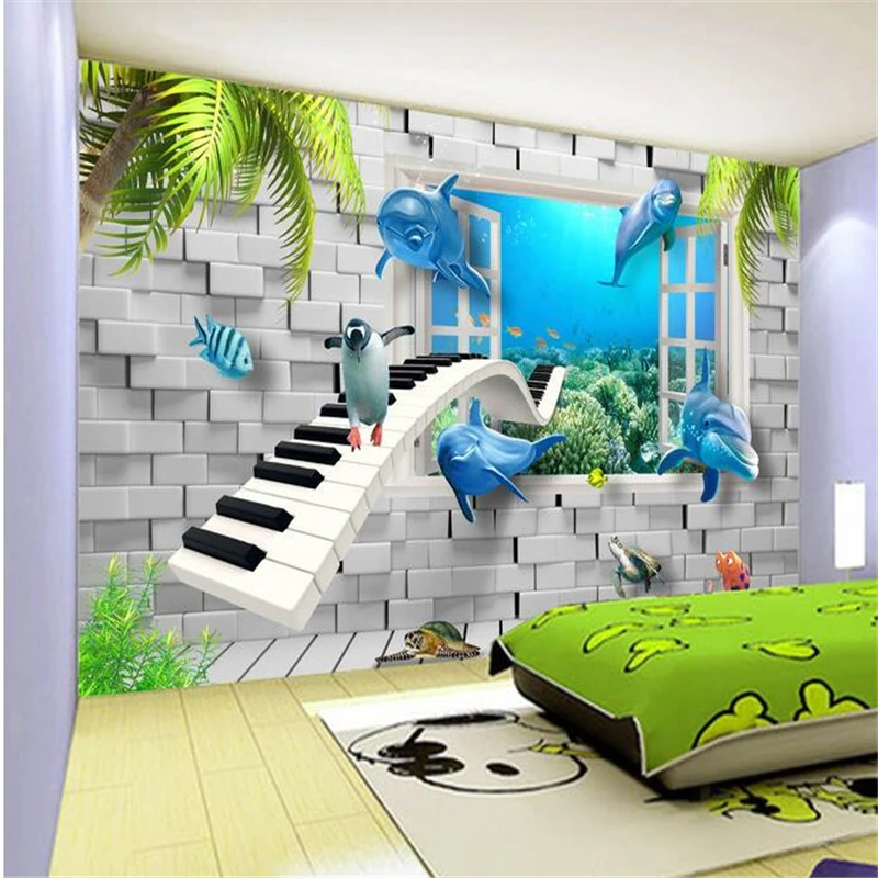 wellyu papel de parede 3d Custom wallpaper High Definition Modern Creative Underwater World Children Room 3D Backdrop
wellyu papel de parede 3d Custom wallpaper High Definition Modern Creative Underwater World Children Room 3D Backdrop