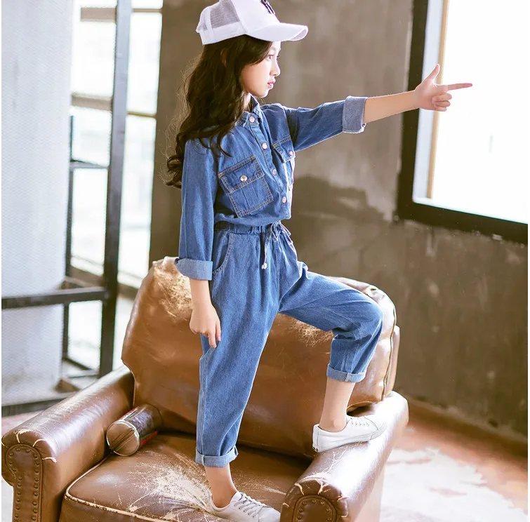 Girls Autumn Suit 2023 New Arrival Korean Children's Trendy Denim Clothing Set Cowboy Kids Casual Shirt + Jeans Pants 2 Pcs X324
Girls Autumn Suit 2023 New Arrival Korean Children's Trendy Denim Clothing Set Cowboy Kids Casual Shirt + Jeans Pants 2 Pcs X324