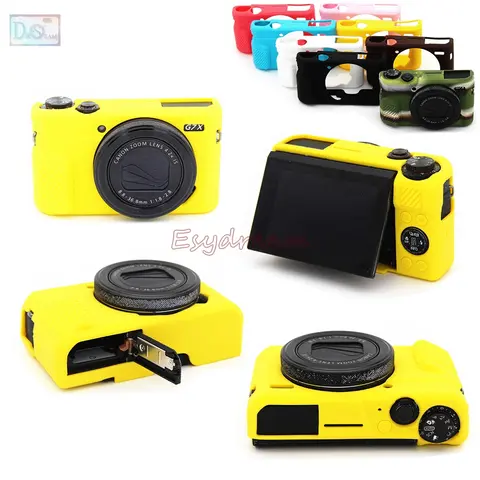 Rubber Silicon Case Body Cover Protector Soft Frame Housign for Canon G7X Mark 2 G7X II G7X2 G7XII Camera
