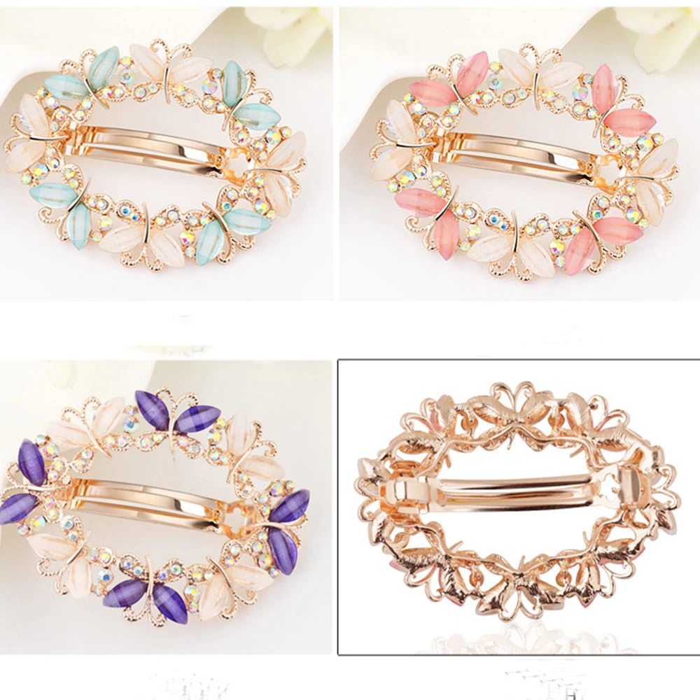 Trendy Girls Crystal Rhinestone Butterfly Flower Leaf Barrette Hair Clip Clamp Hairpin Accessories for Women Gift Party Wedding
Trendy Girls Crystal Rhinestone Butterfly Flower Leaf Barrette Hair Clip Clamp Hairpin Accessories for Women Gift Party Wedding