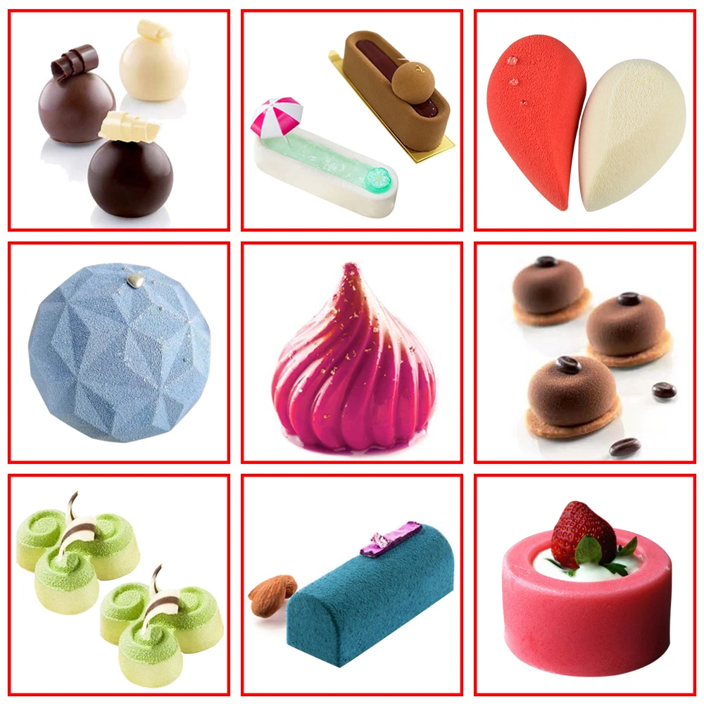 DIY Cake Mold 3D Silicone Molds for Baking Dessert Mousse Kitchen Bakeware Tools Art Cake Form Tray Mould
DIY Cake Mold 3D Silicone Molds for Baking Dessert Mousse Kitchen Bakeware Tools Art Cake Form Tray Mould