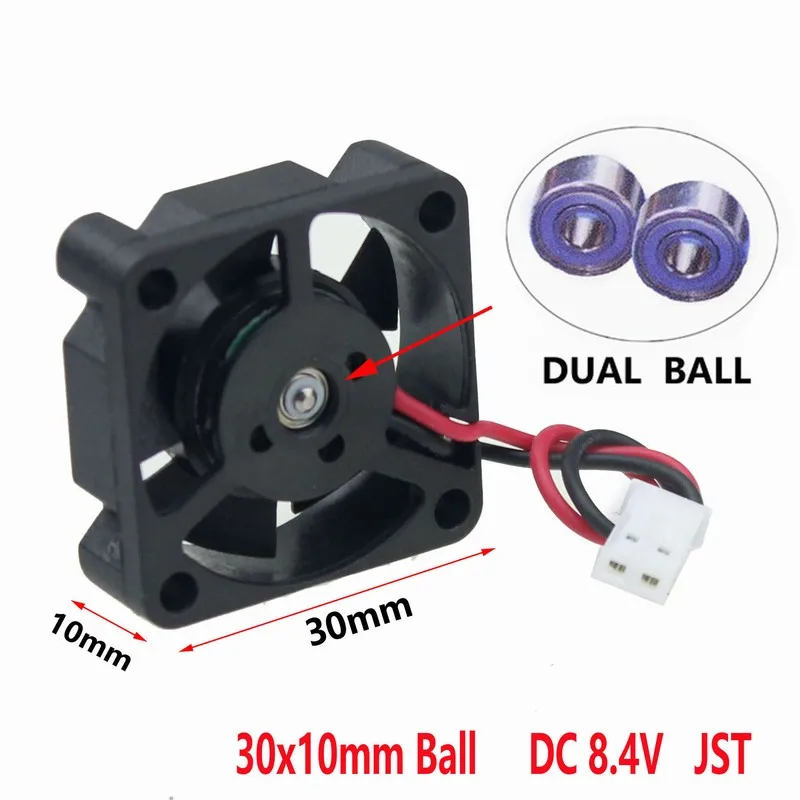 10 Pcs Gdstime 3010 30x30x10mm 30mm 3cm DC 8.4v Dual Ball Bearing White JST Brushless Portable Cooling Fan Smart High RPM
10 Pcs Gdstime 3010 30x30x10mm 30mm 3cm DC 8.4v Dual Ball Bearing White JST Brushless Portable Cooling Fan Smart High RPM