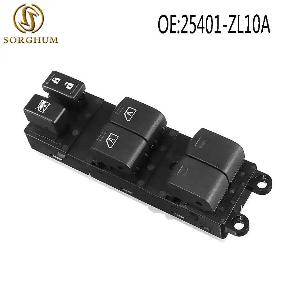 Sorghum For 07-12 Nissan Pathfinder 25401-ZL10A 25401-ZL10B 25401-2L10C Master Power Window Switch Driver Side Left
Sorghum For 07-12 Nissan Pathfinder 25401-ZL10A 25401-ZL10B 25401-2L10C Master Power Window Switch Driver Side Left
