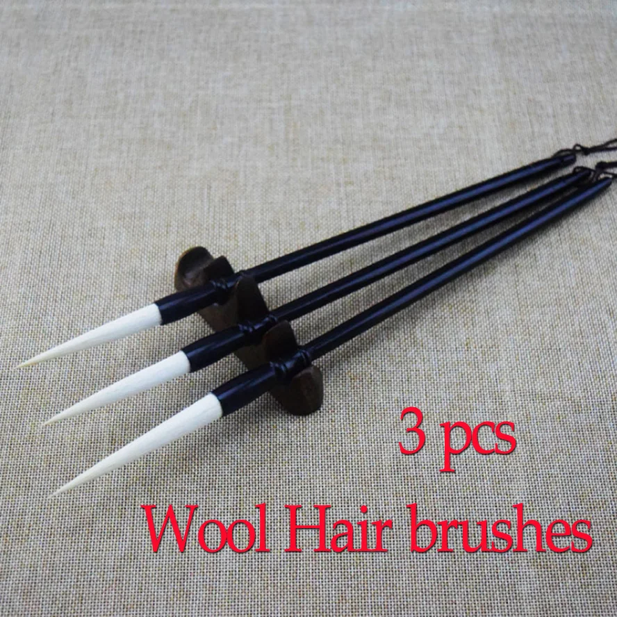 3pcs Chinese Calligraphy Brushes Pen Wool hair brush for artist painting calligraphy Art supplies
3pcs Chinese Calligraphy Brushes Pen Wool hair brush for artist painting calligraphy Art supplies