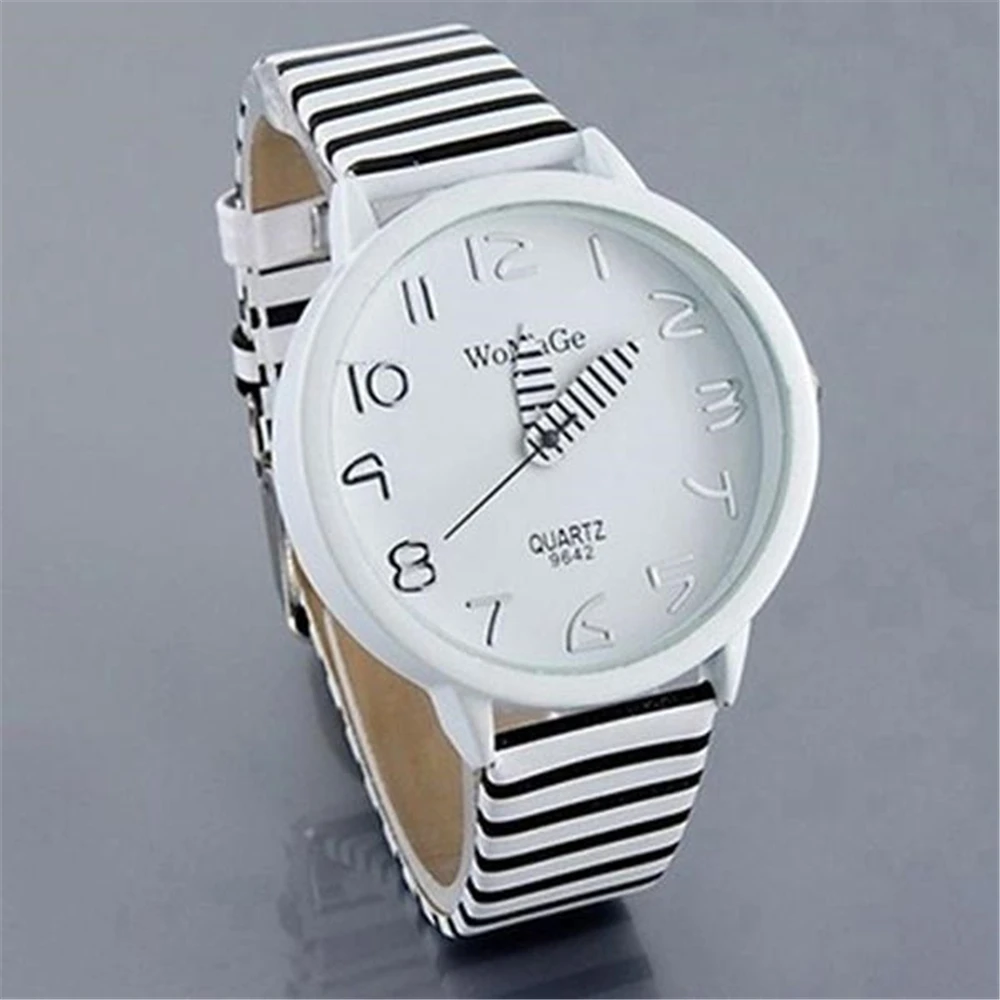 Fashion Zebra Striped Belt Quartz Watch Table Round Case Casual Wrist Watch for Women Men
Fashion Zebra Striped Belt Quartz Watch Table Round Case Casual Wrist Watch for Women Men