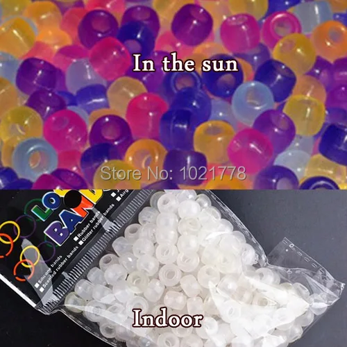 Wholesale 1000pcs/lot UV color Changing Beads for charms Bracelets 8X6mm Glow In The Dark Free shipping
Wholesale 1000pcs/lot UV color Changing Beads for charms Bracelets 8X6mm Glow In The Dark Free shipping