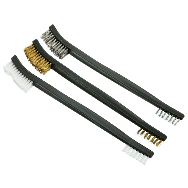 Mini Portable Wire Brush Set 3PCS/Set Steel Brass Nylon Cleaning Polishing Metal Rust Brush Clean Tools Home Supplies Kits
Mini Portable Wire Brush Set 3PCS/Set Steel Brass Nylon Cleaning Polishing Metal Rust Brush Clean Tools Home Supplies Kits