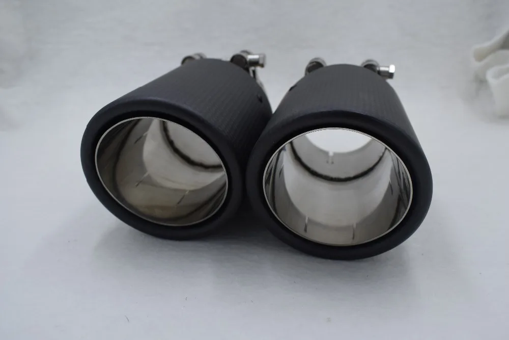 Inlet51/54/57/60/63/80mm outlet76/89/101/114mm 304 Stainless Steel carbon fiber exhaust tip exhaust pipe muffler
Inlet51/54/57/60/63/80mm outlet76/89/101/114mm 304 Stainless Steel carbon fiber exhaust tip exhaust pipe muffler