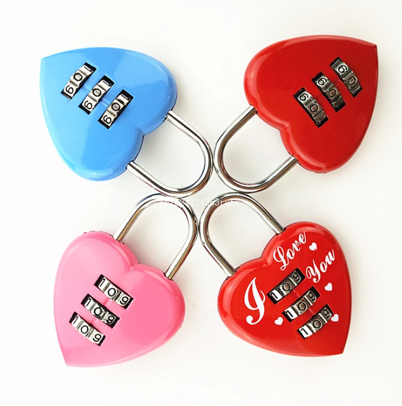 50pcs Heart Pattern Shape Locks Party Favors Metal Code Number Password Baggage Lock Wedding Gifts
50pcs Heart Pattern Shape Locks Party Favors Metal Code Number Password Baggage Lock Wedding Gifts
