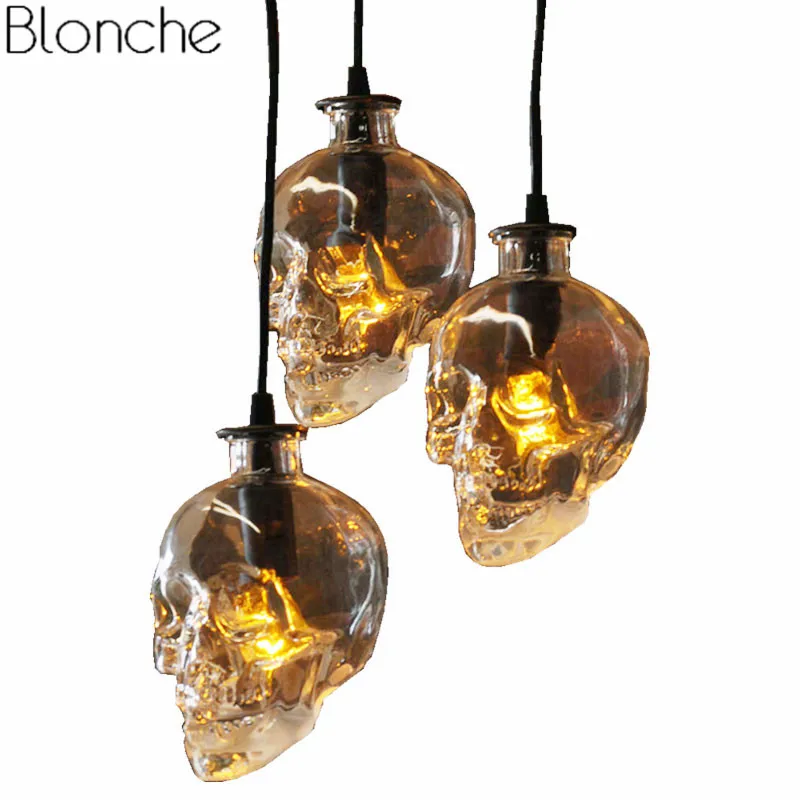 Retro Skull Clear Glass Pendant Light Fixtures Demon Ghost Bottle Hanging Lamp For Home Decor Dining Room Bar Led Luminaire E14
Retro Skull Clear Glass Pendant Light Fixtures Demon Ghost Bottle Hanging Lamp For Home Decor Dining Room Bar Led Luminaire E14