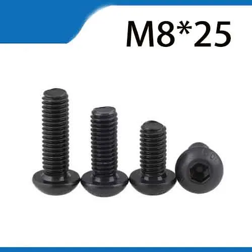 hot sale 20pcs M8x25mm yuan cup Half round pan head black grade 10.9 m8*25 carbon Steel Hex Screw
hot sale 20pcs M8x25mm yuan cup Half round pan head black grade 10.9 m8*25 carbon Steel Hex Screw