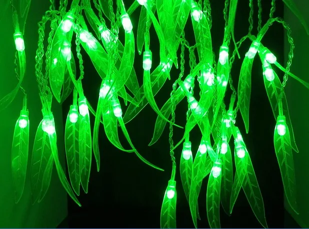 100-300LEDS Artificial Salix Leaf Vine Wedding Leaves Curtain Light for Home Garden Luminaries LED Decoration Christmas Lights
100-300LEDS Artificial Salix Leaf Vine Wedding Leaves Curtain Light for Home Garden Luminaries LED Decoration Christmas Lights
