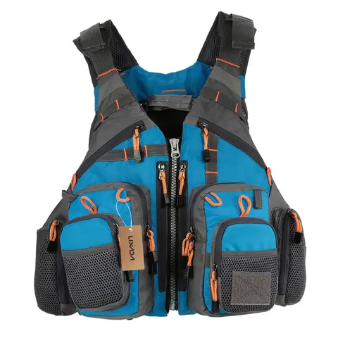 Lixada Fishing Vest Breathable Outdoor Sports Fly Swimming Life Safety Waistcoat Survival Utility Fly Vest Colete Salva-Vidas