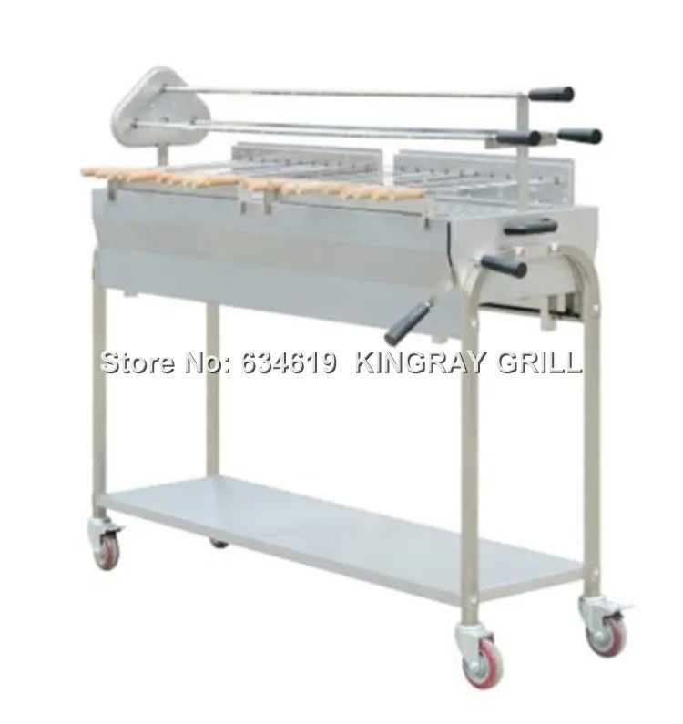 New Type Long Size Skewers Rotating Charcoal Bbq Grill Outdoor Stainless Mobile Barbecue Grill With Motor
New Type Long Size Skewers Rotating Charcoal Bbq Grill Outdoor Stainless Mobile Barbecue Grill With Motor