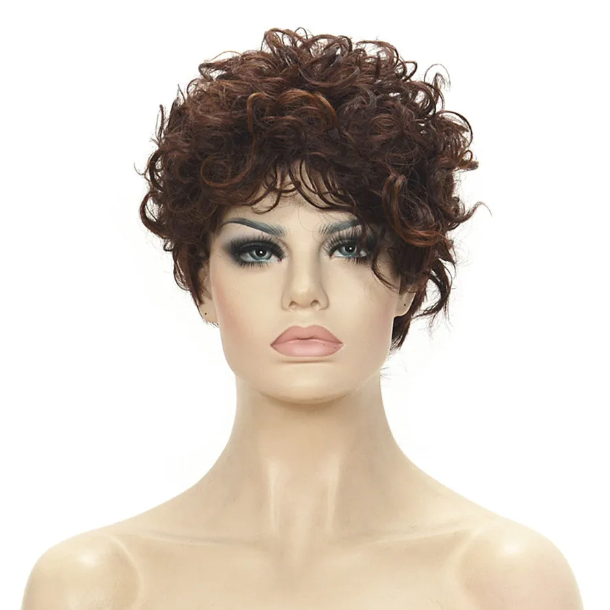 StrongBeauty женские парики с асимметричной боковой челкой, короткие вьющиеся синтетические волосы, коричневый/черный парик для женщин
StrongBeauty женские парики с асимметричной боковой челкой, короткие вьющиеся синтетические волосы, коричневый/черный парик для женщин
