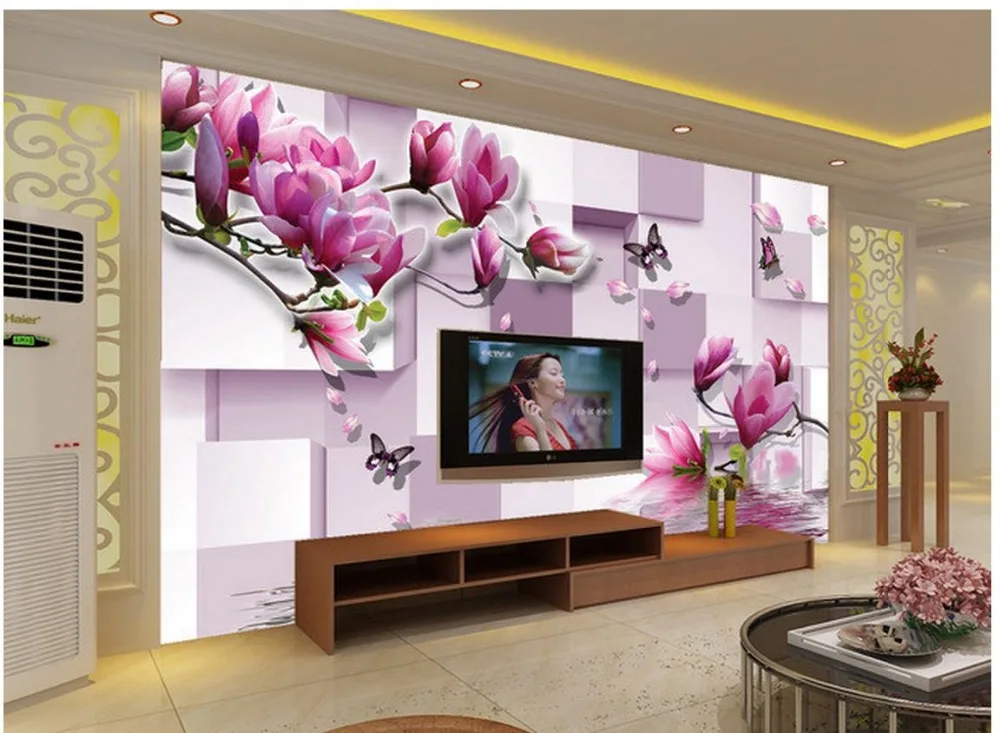 3D stereoscopic magnolia decorative painting the living room TV backdrop photo wall murals wallpaper Home Decoration
3D stereoscopic magnolia decorative painting the living room TV backdrop photo wall murals wallpaper Home Decoration