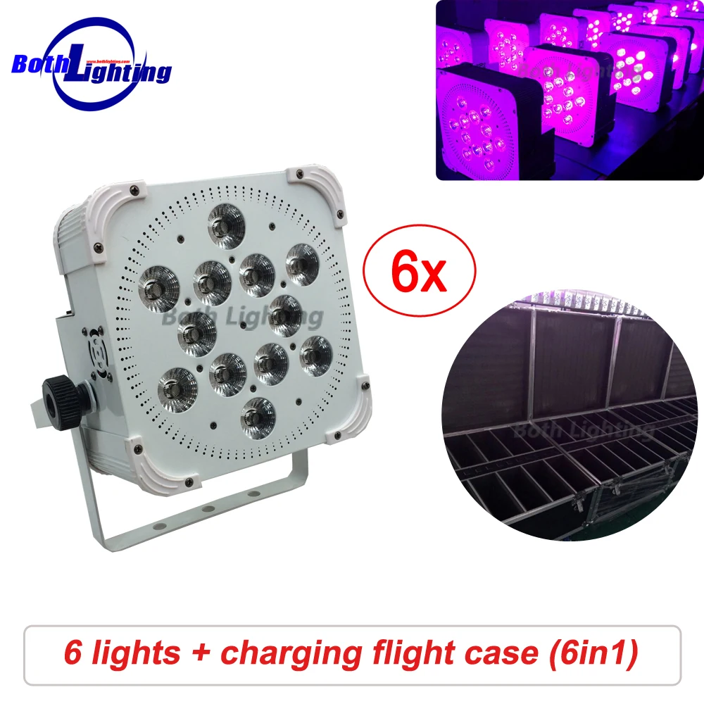 IRC&Wifi Stage light Wireless Power Battery LED Flat Par Can Light 12x18W RGBAW UV 6 in 1 LED Uplighting for wedding
IRC&Wifi Stage light Wireless Power Battery LED Flat Par Can Light 12x18W RGBAW UV 6 in 1 LED Uplighting for wedding