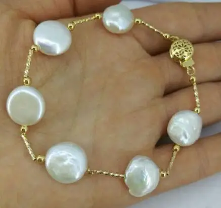 free shipping noble jewelry Nature 13-14mm white Baroque south sea pearl bracelet 7.5-8 inch
free shipping noble jewelry Nature 13-14mm white Baroque south sea pearl bracelet 7.5-8 inch