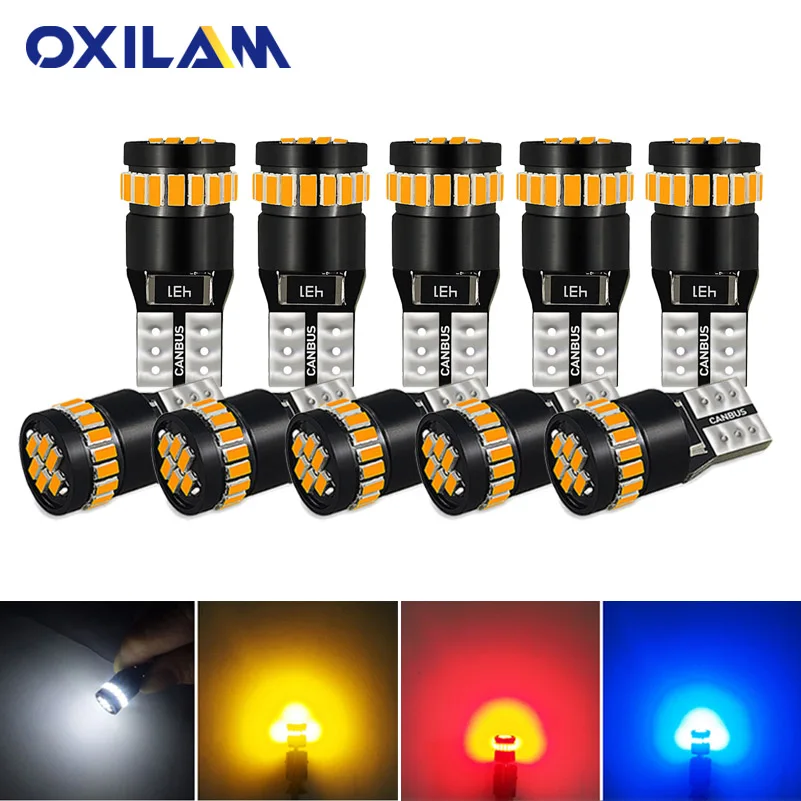 OXILAM 10 шт. T10 LED Canbus W5W Светодиодная лампа Автомобильная лампа 3014 24SMD Внутреннее освещение автомобиля 194 168 Лампа Белый Красный Желтый Без ошибок
OXILAM 10 шт. T10 LED Canbus W5W Светодиодная лампа Автомобильная лампа 3014 24SMD Внутреннее освещение автомобиля 194 168 Лампа Белый Красный Желтый Без ошибок